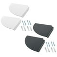 thumbnail image 5 of Corner Wall Shelf Set Simple Design Acrylic Made Living Room Bathroom Home Decor Wall Storage Shelves for Bathroom, 5 of 8