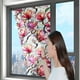 thumbnail image 5 of Lámina adhesiva estática para ventanas con motivos florales y arcoíris, 100 x 43 cm, adhesivo de PVC, 4 diseños botánicos para puertas de cristal, 5 of 5