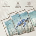 thumbnail image 6 of Elephant Stock Undersea Turtle Wall Art - Horizontal Multi Panel Canvas - Living Room Wall Decor - Animal Multi Panel - Blue And Beige Decor By Danhui Nai - 84" x 54", 6 of 8