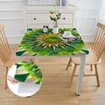 thumbnail image 2 of Acheng Flowers Square Tablecloth Waterproof Resistant Fabric 100% Polyester Fiber 46*46, 2 of 8