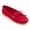 Red, variant on Women's Kilty Suede Hardsole Moccasins Brown, 10 W US