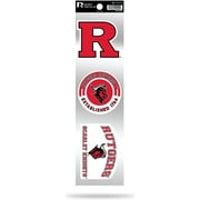 Rico Industries NCAA Rutgers Scarlet Knights 3-Piece Retro Spirit Decals
