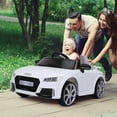 thumbnail image 2 of Aosom 6V Kids Electric Ride On Car, Licensed Audi TT RS with Seat and Remote Control, Horn, Music, MP3 - White, 2 of 10