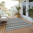 thumbnail image 6 of Addison Rugs Chantille Indoor/Outdoor Transitional Stripes Silver Washable Rectangle Rug, 2'6" x 3'10", 6 of 6