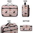 thumbnail image 3 of Multicolor Cat Pink Pattern Insulated Lunch Bag Teens,Bento School Lunch Bag for Teens for Work,Picnic or Travel 10.6x7.7x4.3 Inches,12 Can Capacity, 3 of 6