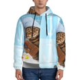 thumbnail image 2 of Bingfone Funny Cat Taking A Bath Men'S Drawstring Hoodie Long Sleeve Pocket Sweatshirts-Medium, 2 of 9