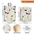 thumbnail image 5 of Yayeee 2 Pack Qtip Holder Dispenser for Bathroom with Lid Cotton Swab Canister, Halloween Happy Ghosts, 5 of 6