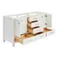 thumbnail image 3 of Ariel Cambridge 66 Inch Double Sink Base Cabinet In White, 3 of 10
