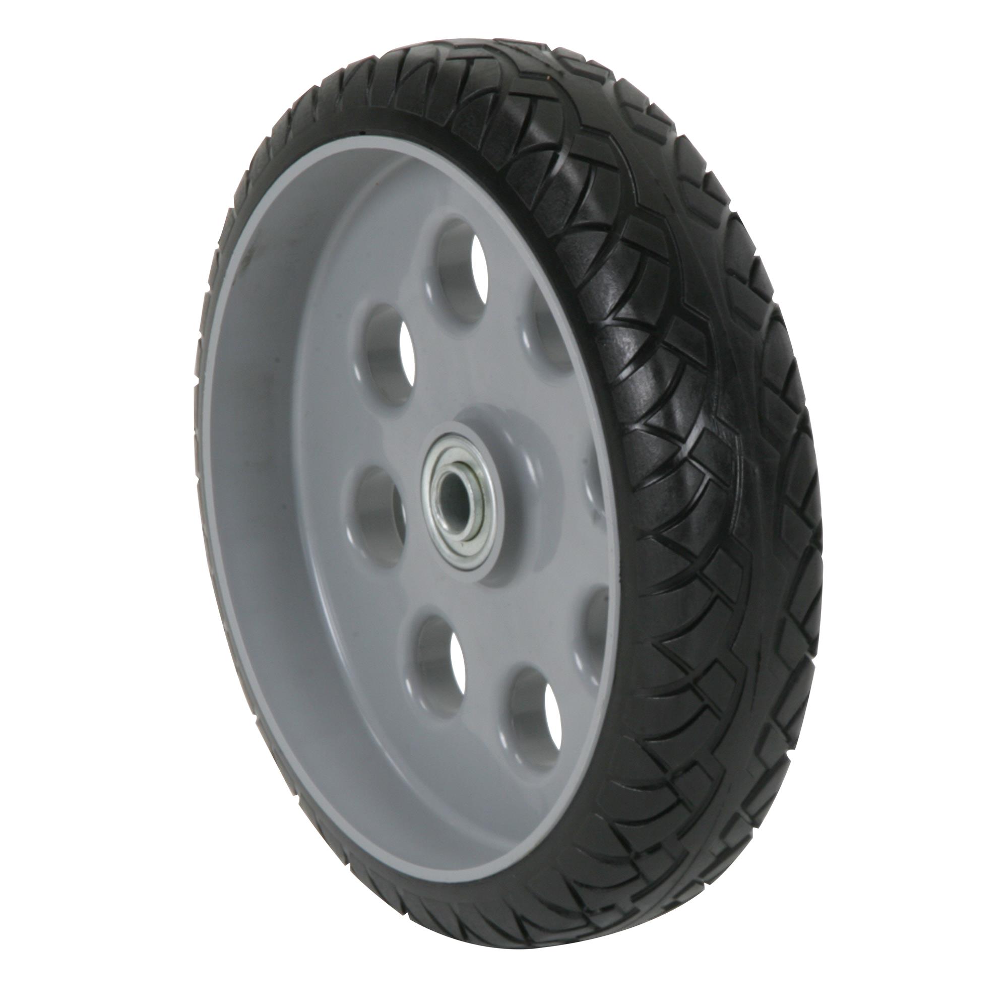 COSCO 10 Inch Low Profile Replacement Wheels for Hand Trucks, Flat-Free, (Gray, 2 Pack)