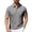 Gray, variant on SAWOBUUN Men's Linen Blend Shirt Short Sleeve Casual Button Collar Top with Chest Pocket Lightweight Breathable Summer Tee for Golf Vacation