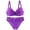 Purple, variant on MEICHEN Women's Lace Push Up Bralettes and Briefs Underwear Set Sexy Wireless Seamless Bras Bikini Panties Set
