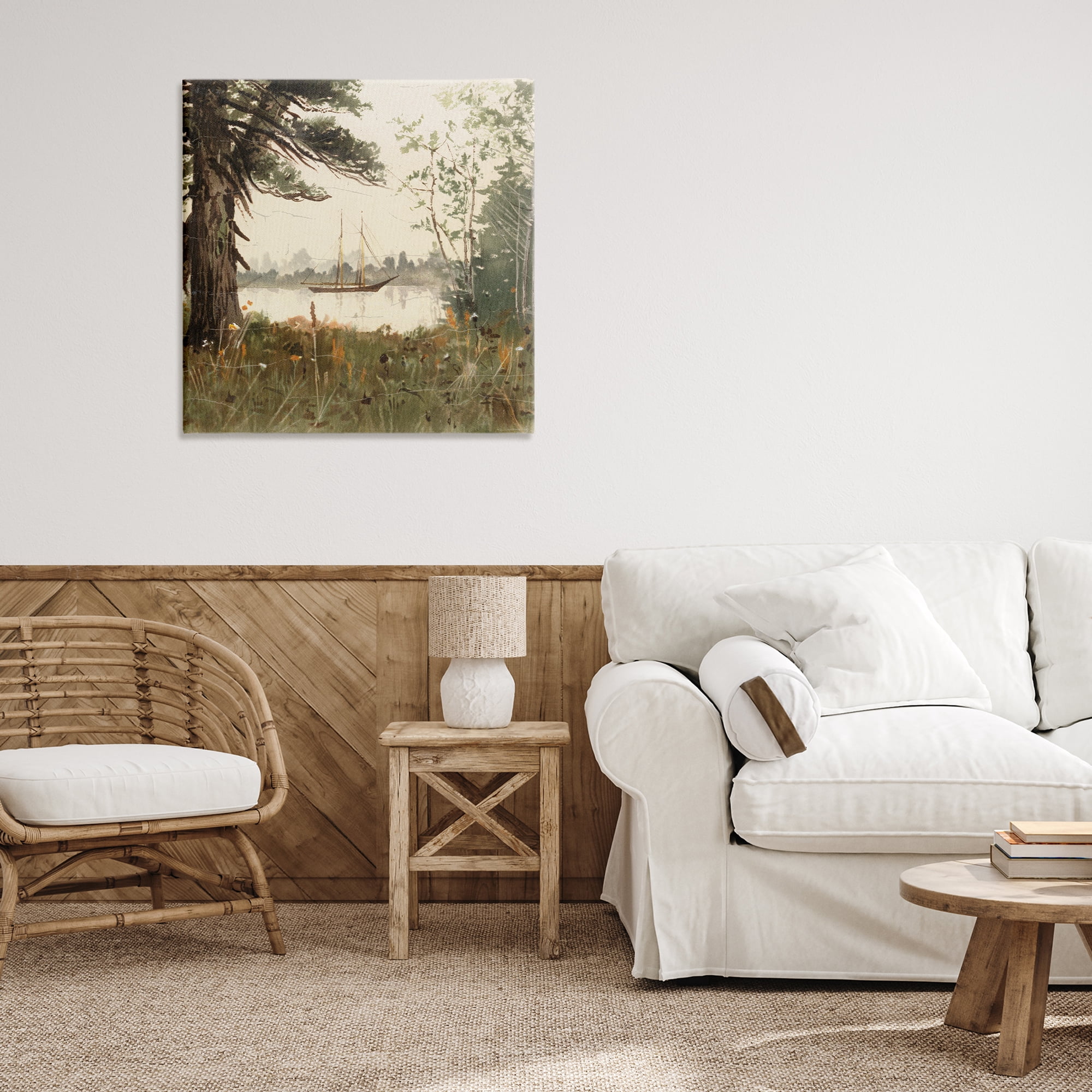 Stupell Industries Boating View Through Trees Canvas Wall Art, design by Lula Bijoux & co.