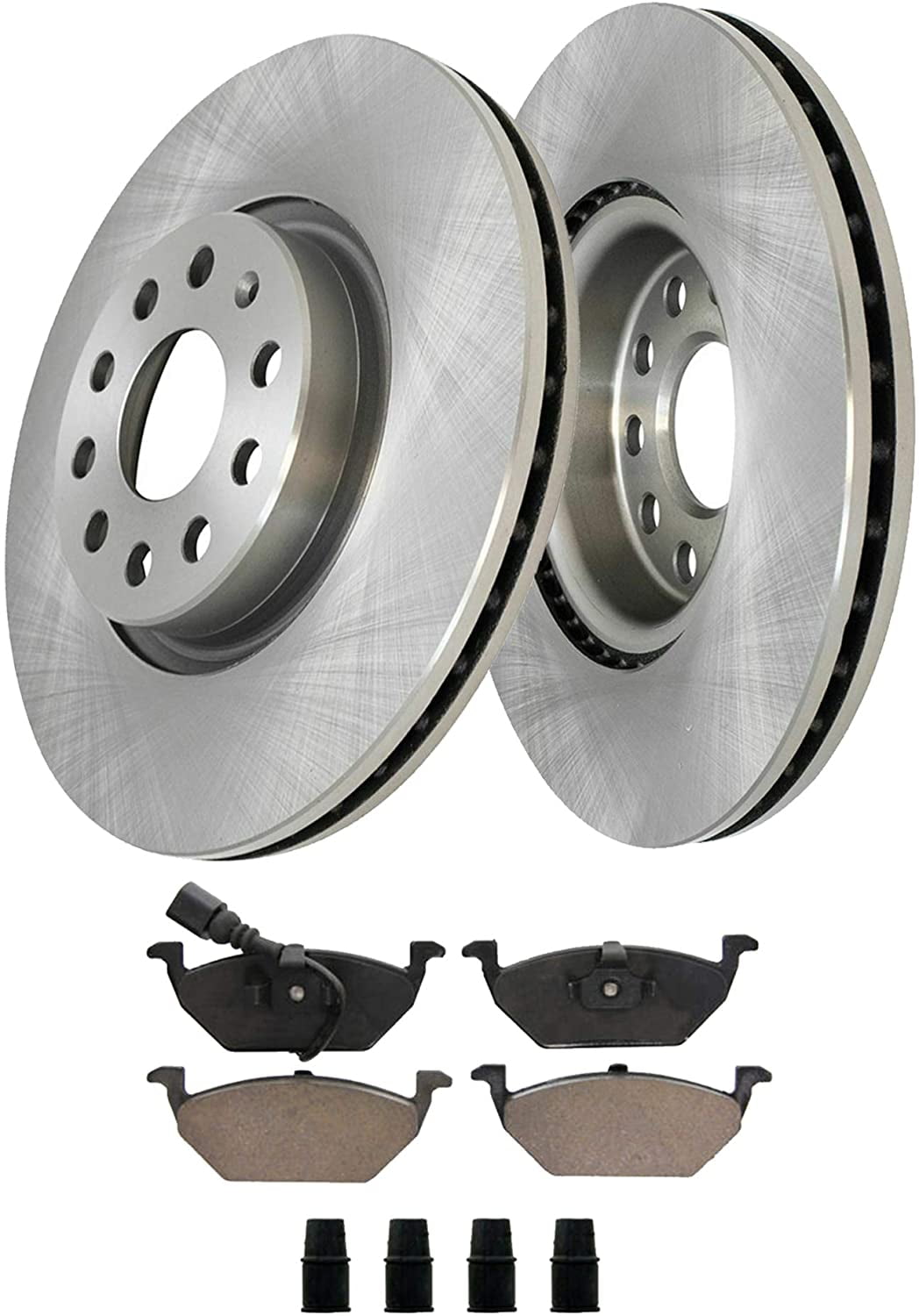 Detroit Axle 280mm Front Brakes and Rotors Brake Pads w/Hardware