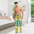 thumbnail image 6 of FORMRS Mens Pajama Pants with Pockets Soft Cotton Sleepwear Lounge Bottoms, Sizes S-2XL, Colorful Plants, 6 of 7