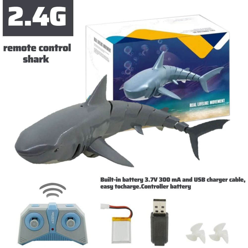 Rc Boat Toy Realistic Usb Charging Shark model Water Fun Animal Toy for ...