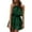Green, variant on IROINNID Peplum Dress For Women Round Neckline Fashion Casual Pullover Halter Dress Solid Color Elastic Waist Sleeveless Dress
