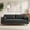 Charcoal Grey, variant on Morrison 89 inch Wide Mid-Century Modern Sofa in Mist Grey Woven-Blend Fabric