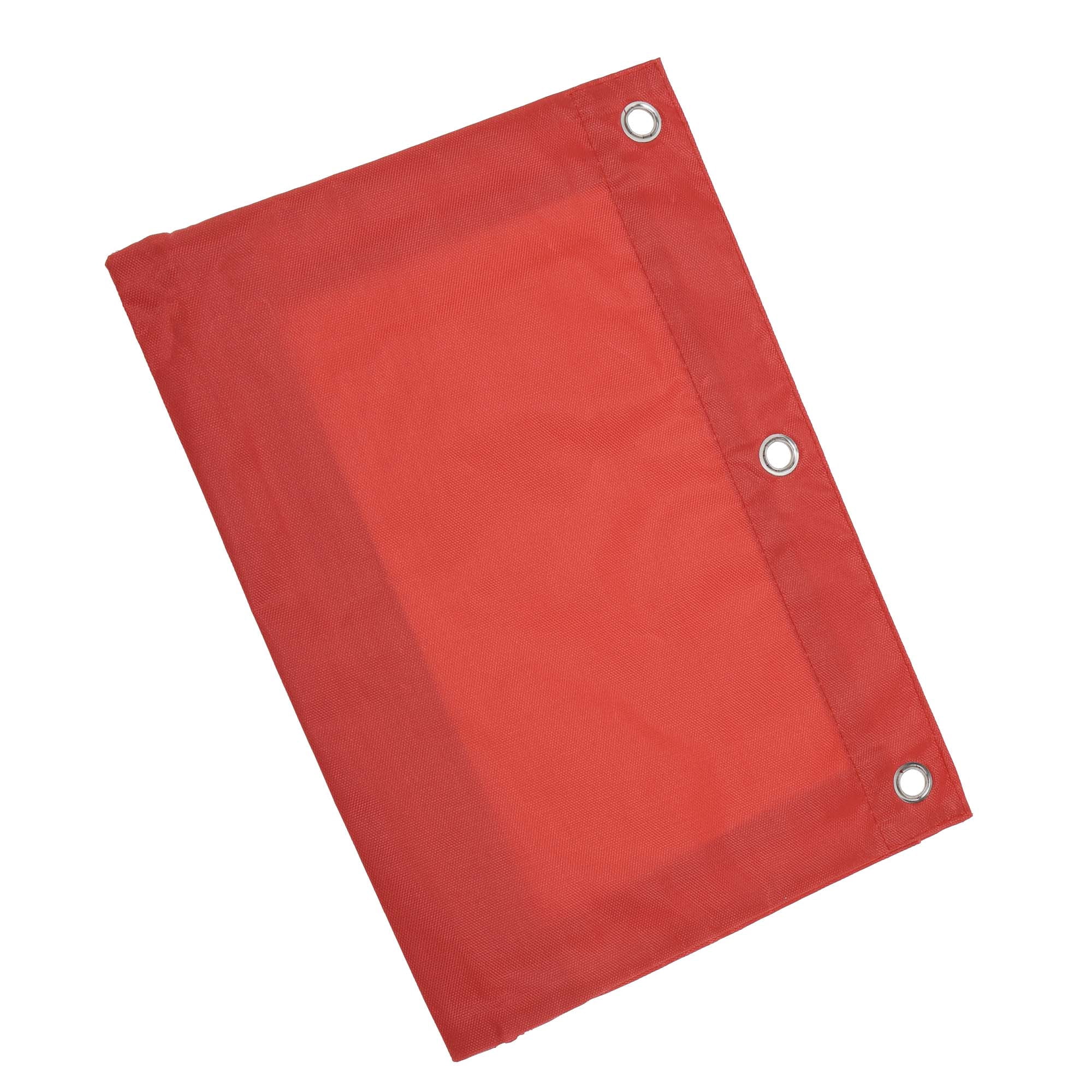 Unique Bargains Pencil Case for 3 Ring Binder, Double Layer, Smooth Zipper Red