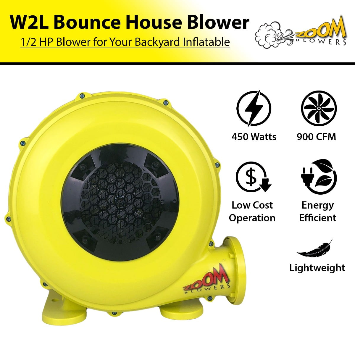 Electric Air Blower Pump Fan Inflatable Bouncy Castle Slide AC220-240V 450W IPX4 