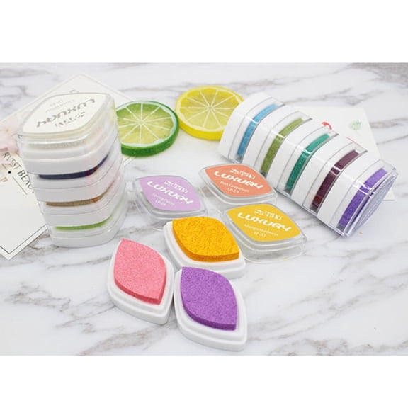 COOPHYA Craft Stamp Ink Pad Inkpads for Card Making Multicolor Stamping 1Set
