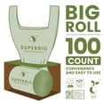 thumbnail image 2 of Bolsas compostables SUPERBIO de 9,84 L (2,6 galones), 100 unidades, 1 paquete, 2 of 7