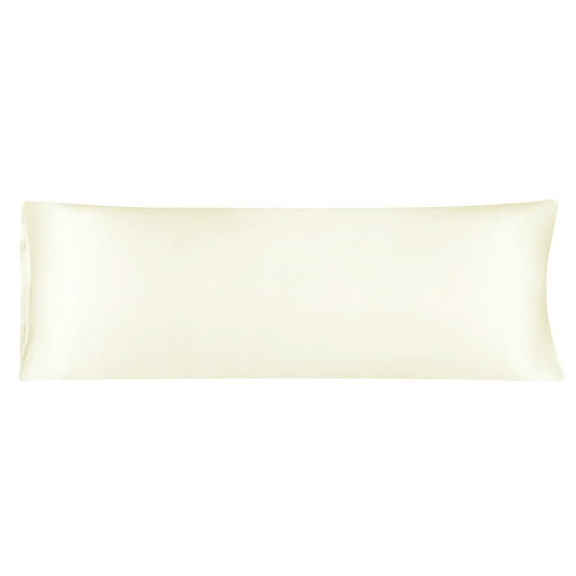 Unique Bargains Taie d'Oreiller en Satin de Luxe Rafraîchissante Anti-Rides Longue Taie d'Oreiller Soyeuse