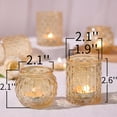 thumbnail image 2 of 36pcs Assorted Gold Votive Candle Holders, Tea Light Candle Holder Glass for Diwali, Gold Candle Holders for Wedding, Table Centerpiece, Brithday and Holiday Decorations, 2 of 6