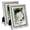 Diamond 5x7 inch, variant on Crushed Diamond Wedding Mirror Photo Frame, Crystal Silver Glass Picture Frame For Photograph , Pack of 2 Pieces, table top Stand frame & Wall Frame. Bling Sparkle Crushed Diamond Home