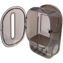 NICEXMAS Grey Wall Tissue Box Holder Easy Install Storage Case for Napkins and Paper Towels