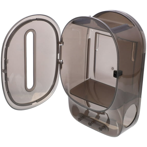 NICEXMAS Grey Wall Tissue Box Holder Easy Install Storage Case for Napkins and Paper Towels