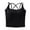 Black, variant on JIUKE Camisole Tops for Women Built in Bra Crisscross Back Sleeveless Crop Tank Top Square Neck Padded Undershirts