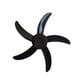 thumbnail image 1 of Bewildely Aspa de ventilador de plástico extraíble, hojas generales de 20 pulgadas, 5 hojas montadas en la pared, piezas de 500mm de diámetro, Electrodomésticos Negro Bewildely HA073070-01, 1 of 6