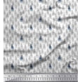 thumbnail image 1 of Soimoi Black Silk Fabric Yacht & Waves Nautical Print Sewing Fabric Yard 42 Inch Wide, 1 of 1