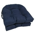 thumbnail image 1 of Blazing Needles U Shape 16" Patio Chair Cushion with Ties (Set of 2)-Montfleuri Sangria, 1 of 1