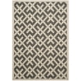 thumbnail image 2 of Safavieh Courtyard Alvin Geometric Indoor/Outdoor Area Rug, Black/Beige, 5'3" x 7'7", 2 of 13