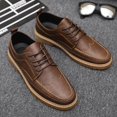 thumbnail image 3 of Zapatos de hombre para negocios, primavera, zapatos casuales de cuero para hombre, traje de moda, zapatos de trabajo negros transpirables de verano, 3 of 6