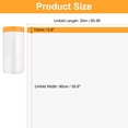 thumbnail image 2 of Uxcell 12 Rolls Pre-Taped Masking Film 35.4"x65.6ft Tape and Drape Painters Plastic Drop Cloth Film, 2 of 6