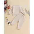 thumbnail image 5 of 0-3Y Kid Baby Boys Christmas Outfits 6M 12M 18M 24M 3Y Long Sleeve Deer Embroidery Sweatshirt and Pants Set Toddler Clothes, 5 of 10