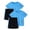 Blue B3, variant on 2 Pack Boys Outfits Summer Casual Short Sleeve Crewneck Althetic Top And Boyshorts Kids Clothes Boys Size 5-14