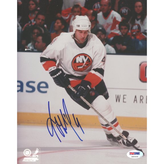 Roman Hamrlik Autographed 8x10 Photo New York Islanders PSA/DNA #U96349