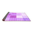 thumbnail image 2 of Ahgly Company Indoor Square Checkered Purple Modern Area Rugs, 8' Square, 2 of 4
