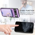 thumbnail image 3 of Allytech Google Pixel 7 Pro Case, Detachable Magnetic Wallet Case with Card Holder & Ring Stand, Support Car Mount, Premium PU Leather Shockproof Durable Protective Slim Case Cover - Purple, 3 of 10