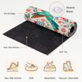 thumbnail image 3 of Washable Area Rugs 3x5 FT Turquoise Birds Rugs for Living Room Non-Slip Soft Low-Profile Rectangle Country Cartoon Colorful Flowers Herbs Large Rug Carpet for Bedroom Dining Room Home Decor, 3 of 8