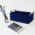 thumbnail image 2 of Home Collapsible Handles Books Clothes Toys Storage Basket Organizer Holder Bin, 2 of 6