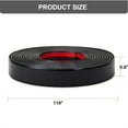 thumbnail image 2 of QZS Flexible Corner Protector,0.8x118In Durable Black Waterproof Wall Tile,Portable Adhesive Moulding Trim for Home,Office,Countertop,1pack, 2 of 6
