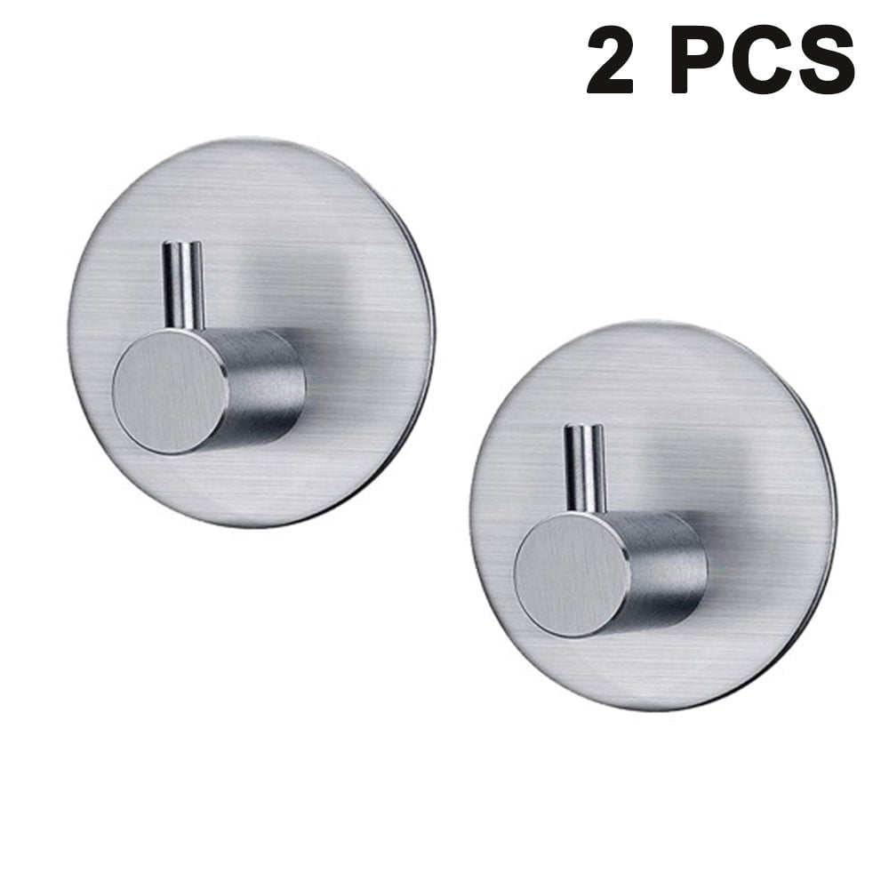 12pcs Heavy Duty Stainless Steel Adhesive Wall Racks Towel Hooks for Bathroom 12pcs Heavy Duty Stainless Steel Adhesive Wall Racks Towel Hooks for Bathroom