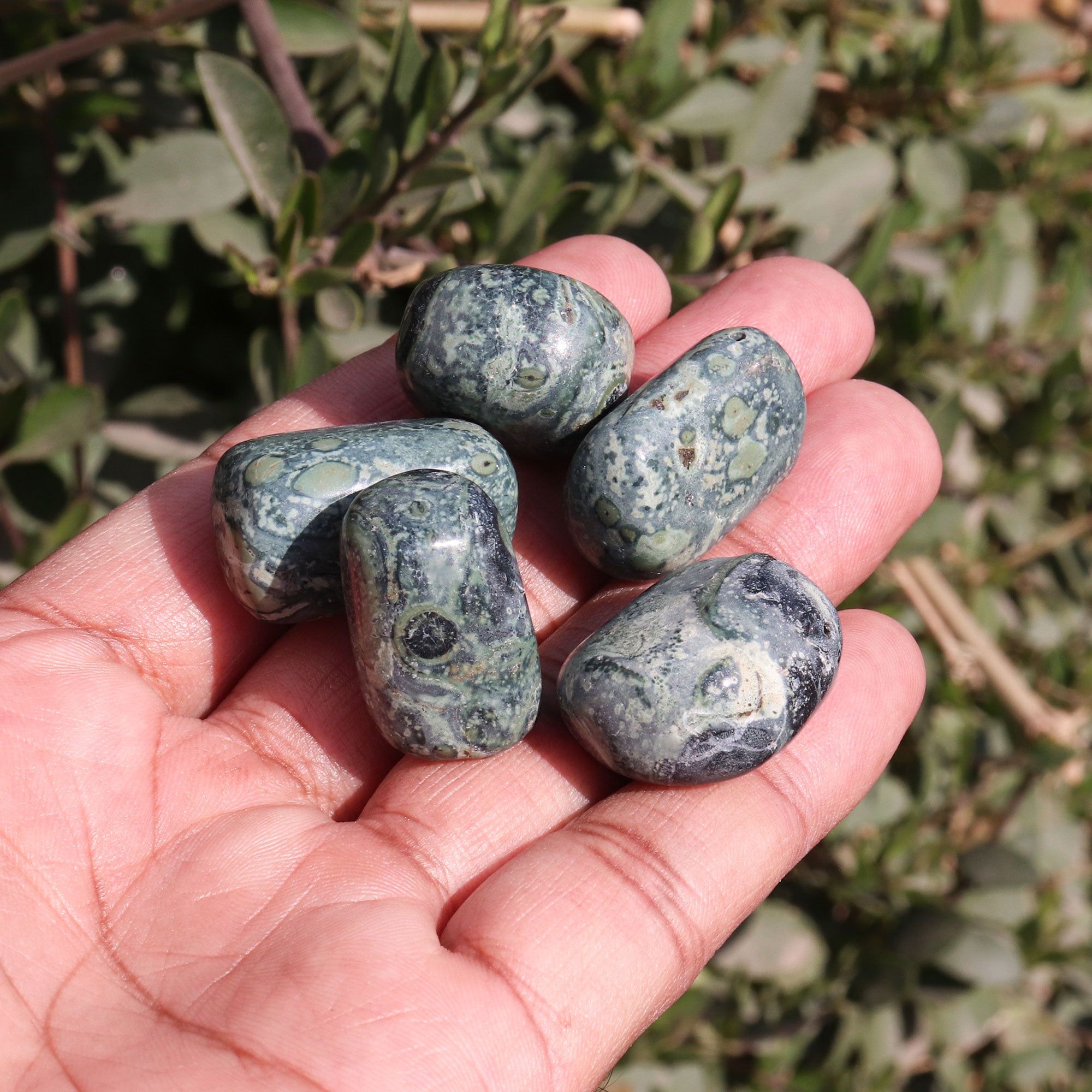 Evaluesell Natural Kambaba Jasper Crystal Tumbled Gemstone Polished Stone Healing Chakra Reiki Mother S Day Gift Walmart Com Walmart Com