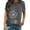 Silver, variant on ZXSXSY Women Crew Neck Short Sleeve Dandelion Printed Top