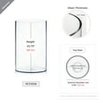 thumbnail image 2 of WGV Clear Cylinder Glass Vase - 10" Wide x 16" Height, Good quality, Heavy Weighted Base - 1 Pc, 2 of 7