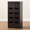 thumbnail image 2 of Bowery Hill Contemporary Shoe Cabinet in Wenge Brown, 2 of 6
